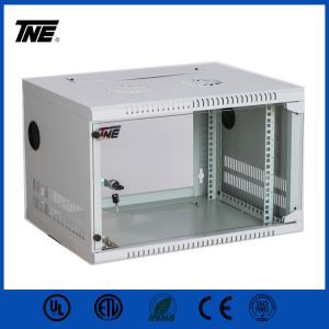 Økonomien Wall Mount regjering hengende skap serverkabinett med Glass Door 12U Rack med Swing ut døren